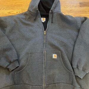 Carhartt Charcoal Full-Zip Hoodie